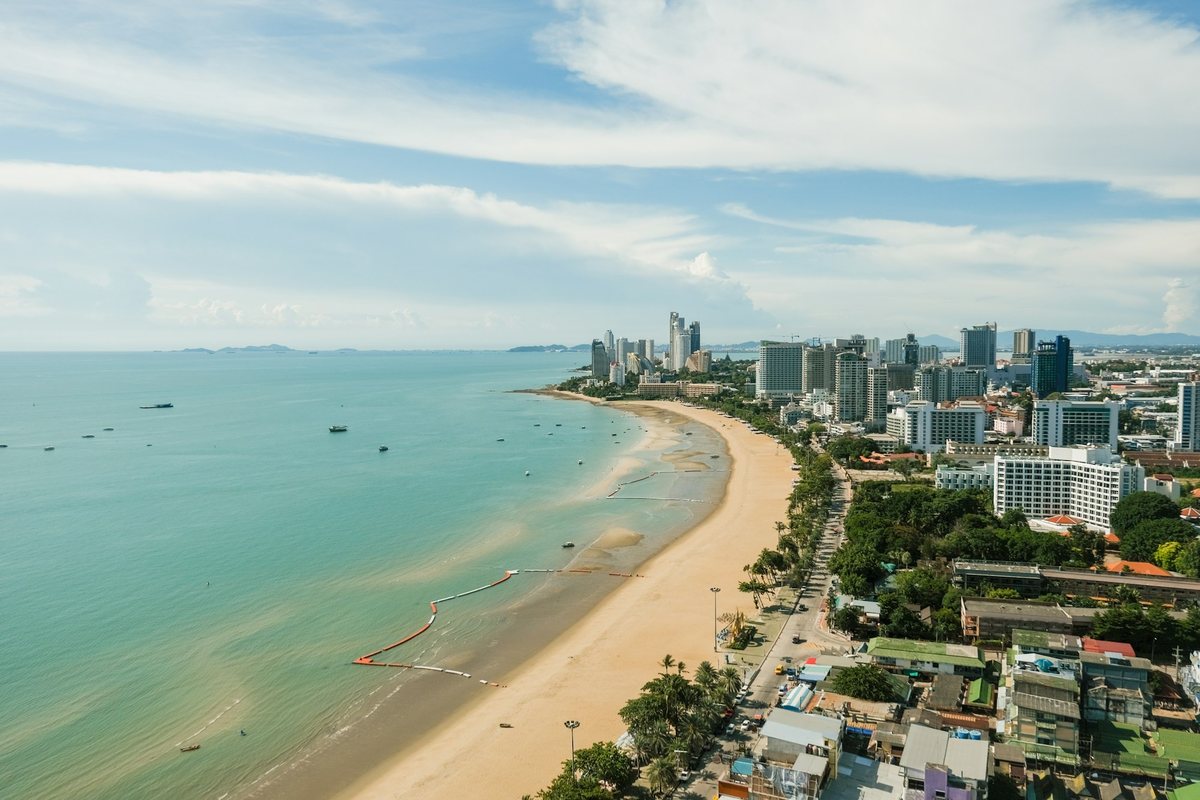 Pattaya Beach seen from above
